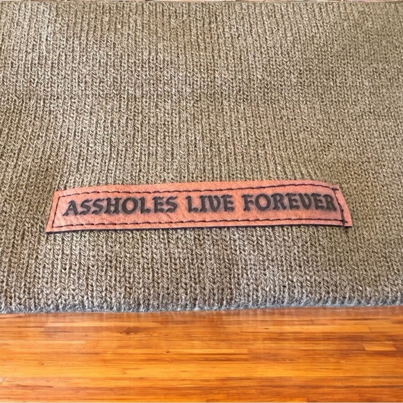 Bayside Olive Green Beanie – “Assholes Live Forever” ALF Patch – Made in USA - Picture 2 of 8